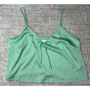 Colsie: Seafoam Green Silk Top